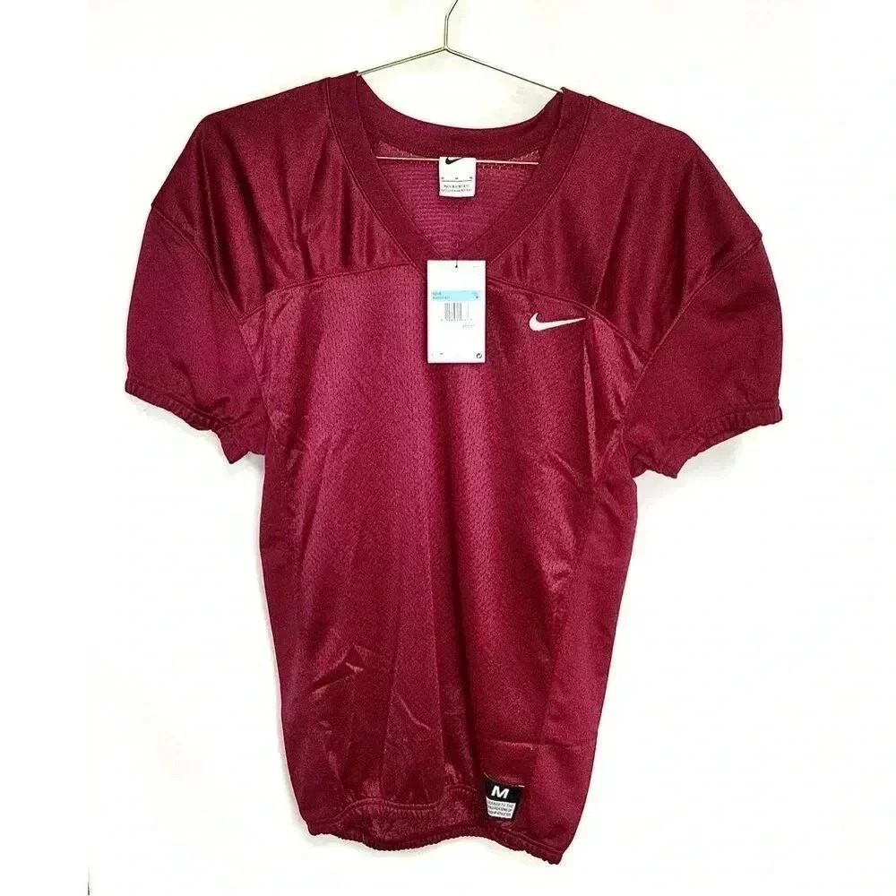 NWT Nike Men's Maroon Vapor Varsity Football Practice Mesh Jersey Shirt Medium‎